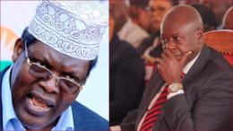 Collaged images of lawyer Miguna Miguna and former deputy president Rigathi Gachagua.